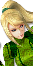 Zero Suit Samus but she blazed it too hard